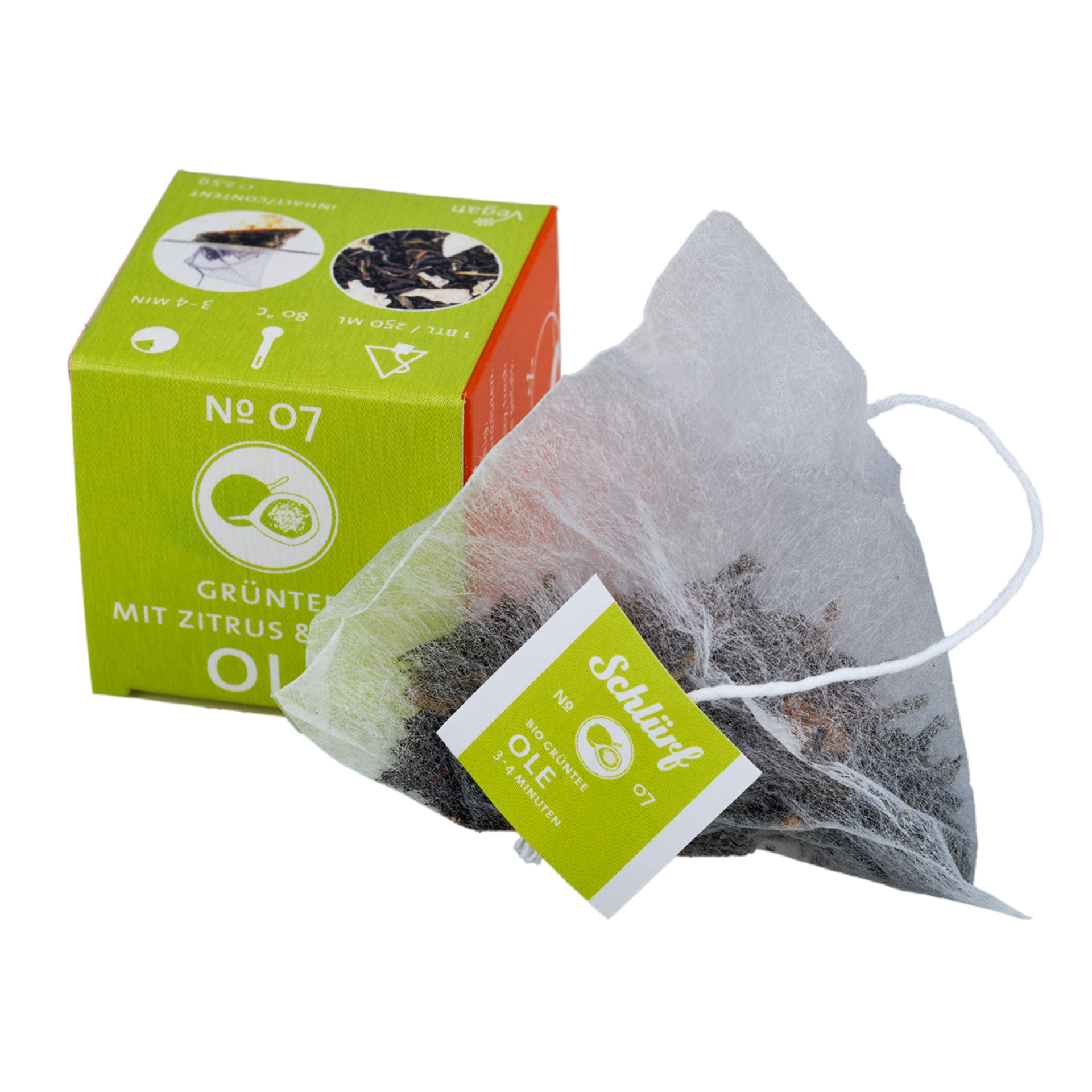 Schlürf - Schlürfel - No. 07 Bio Schwarz-/Grünteemischung "Ole" (27er)