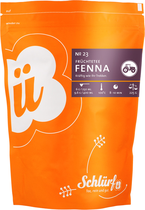 Schlürf - Beutel - No. 23 Bio Früchtetee "Fenna" (225 g)