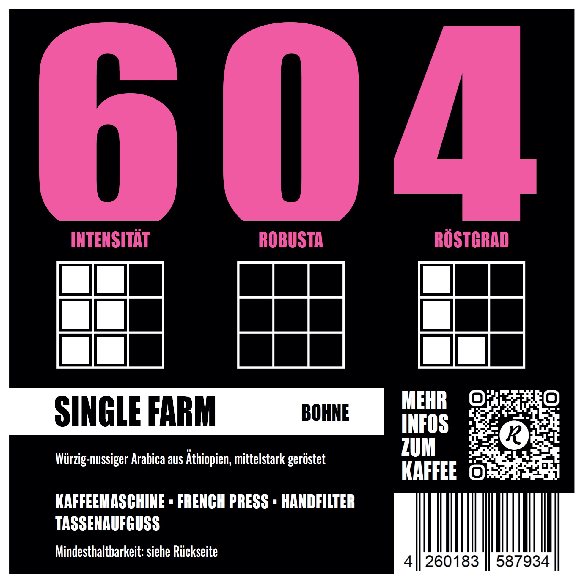 Rowdy - Kaffee Nr. 604 (1000g / ganze Bohne)