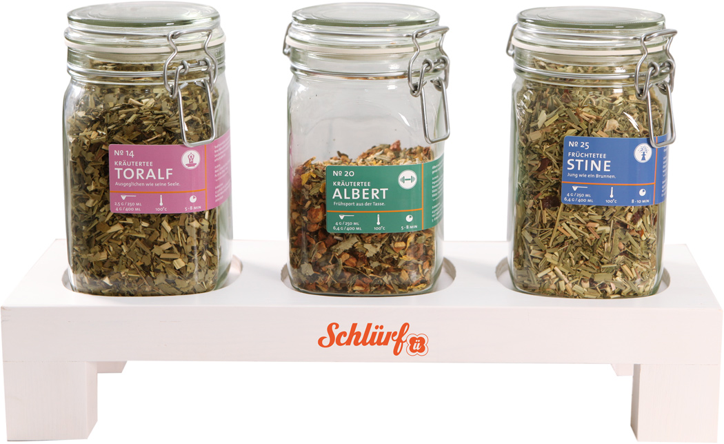 Schlürf - Teebar aus Holz