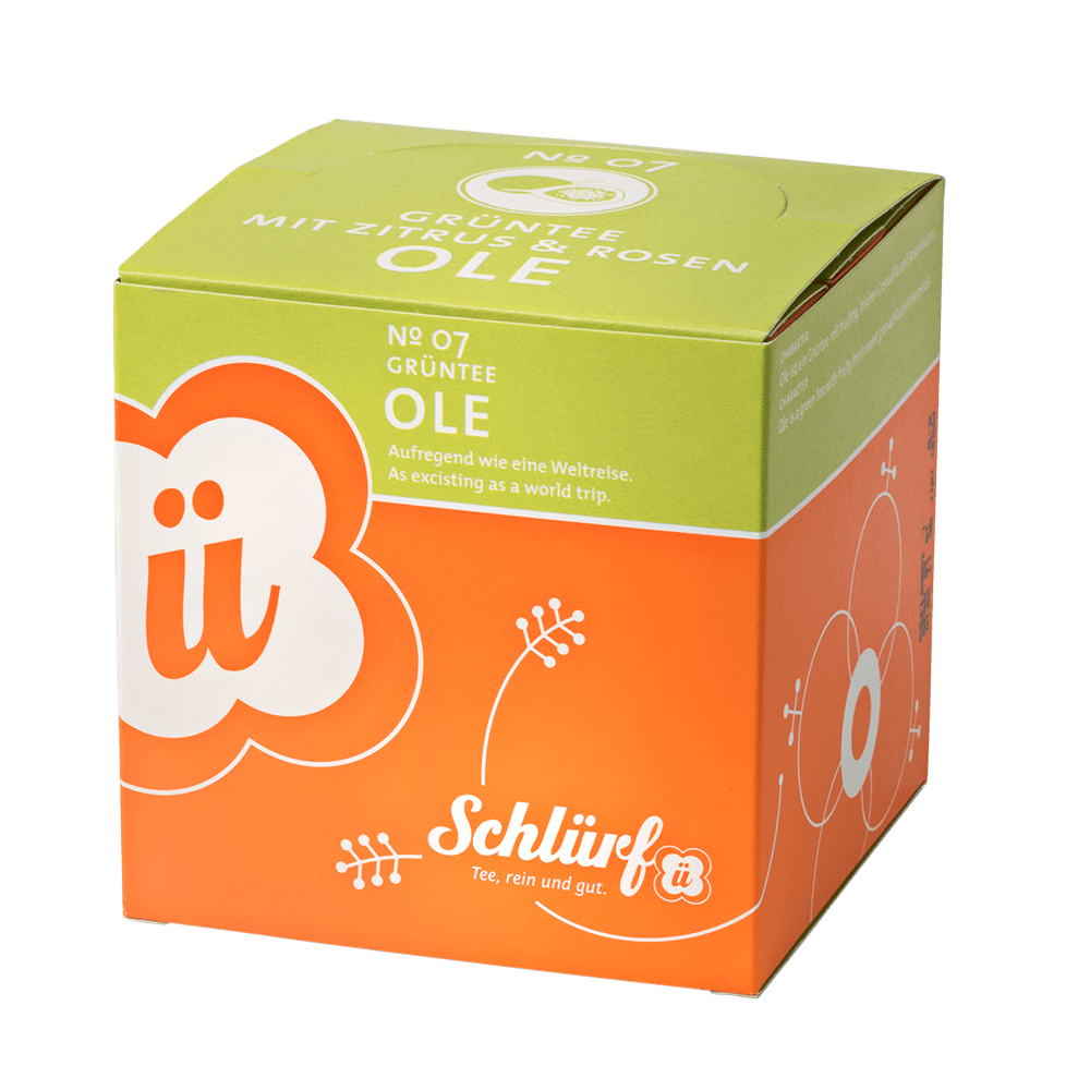 Schlürf - Schlürfel - No. 07 Bio Schwarz-/Grünteemischung "Ole" (27er)