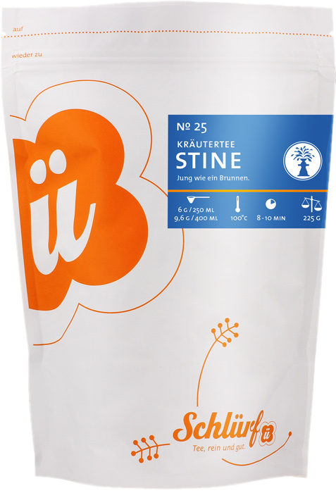 Schlürf - Beutel - No. 25 Bio Kräutertee "Stine" (225 g)