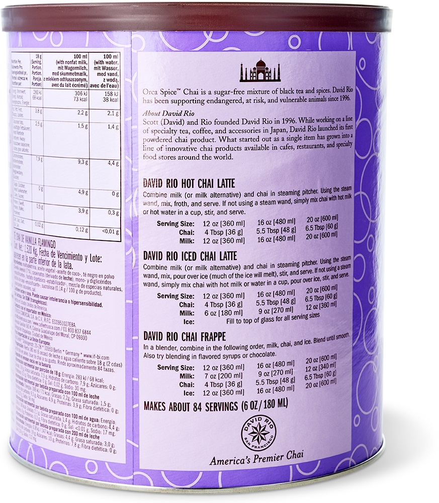 David Rio - Gastronomie - Orca Spice Chai (1520 g)