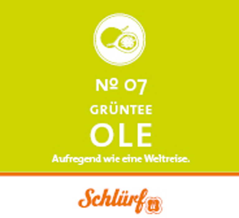 Schlürf - Tüüten - No. 07 Bio Schwarz-/Grünteemischung "Ole" (25er)