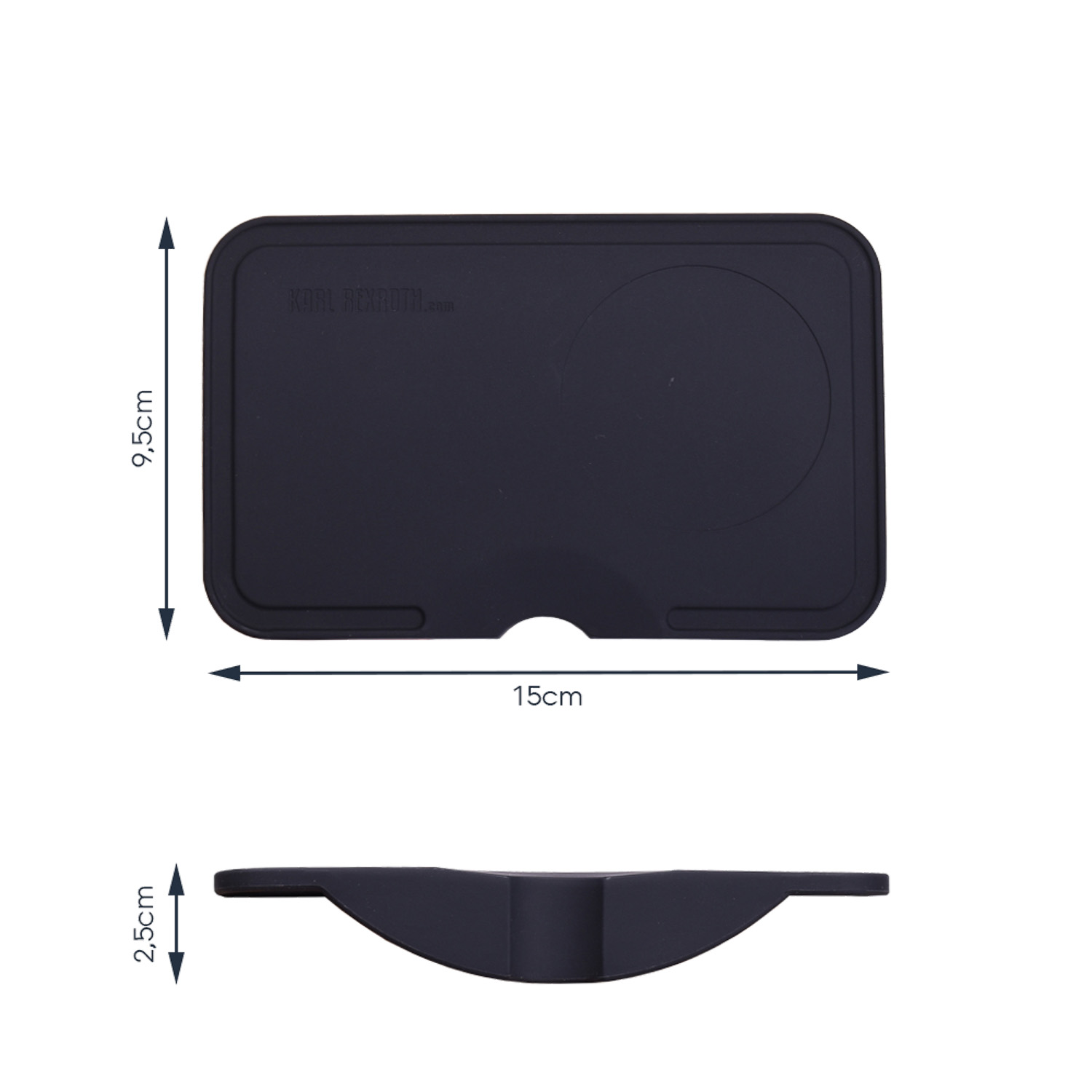 JoeFrex - Kombi Tamper Matte mit Kante und Aussparung für Tamper