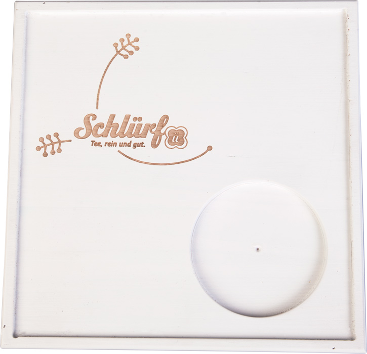 Schlürf - Tablett quadratisch