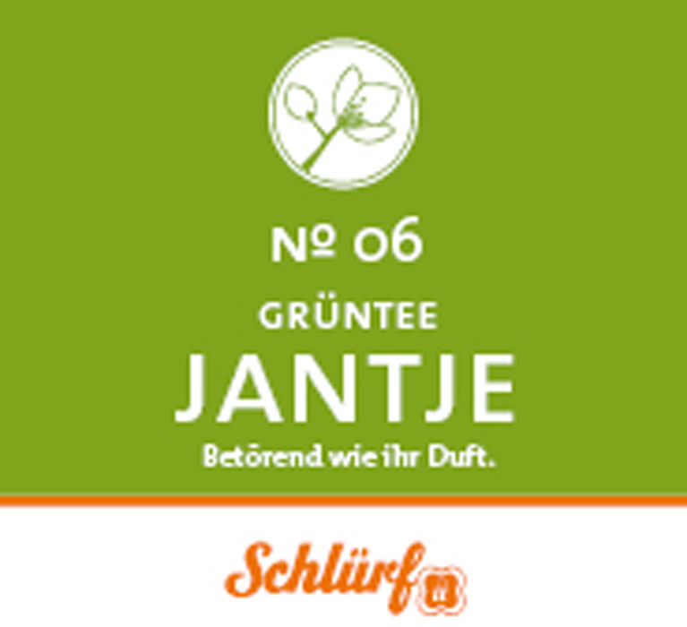 Schlürf - Tüüten - No. 06 Bio Grüntee "Jantje" (25er)