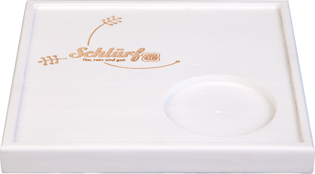 Schlürf - Tablett quadratisch