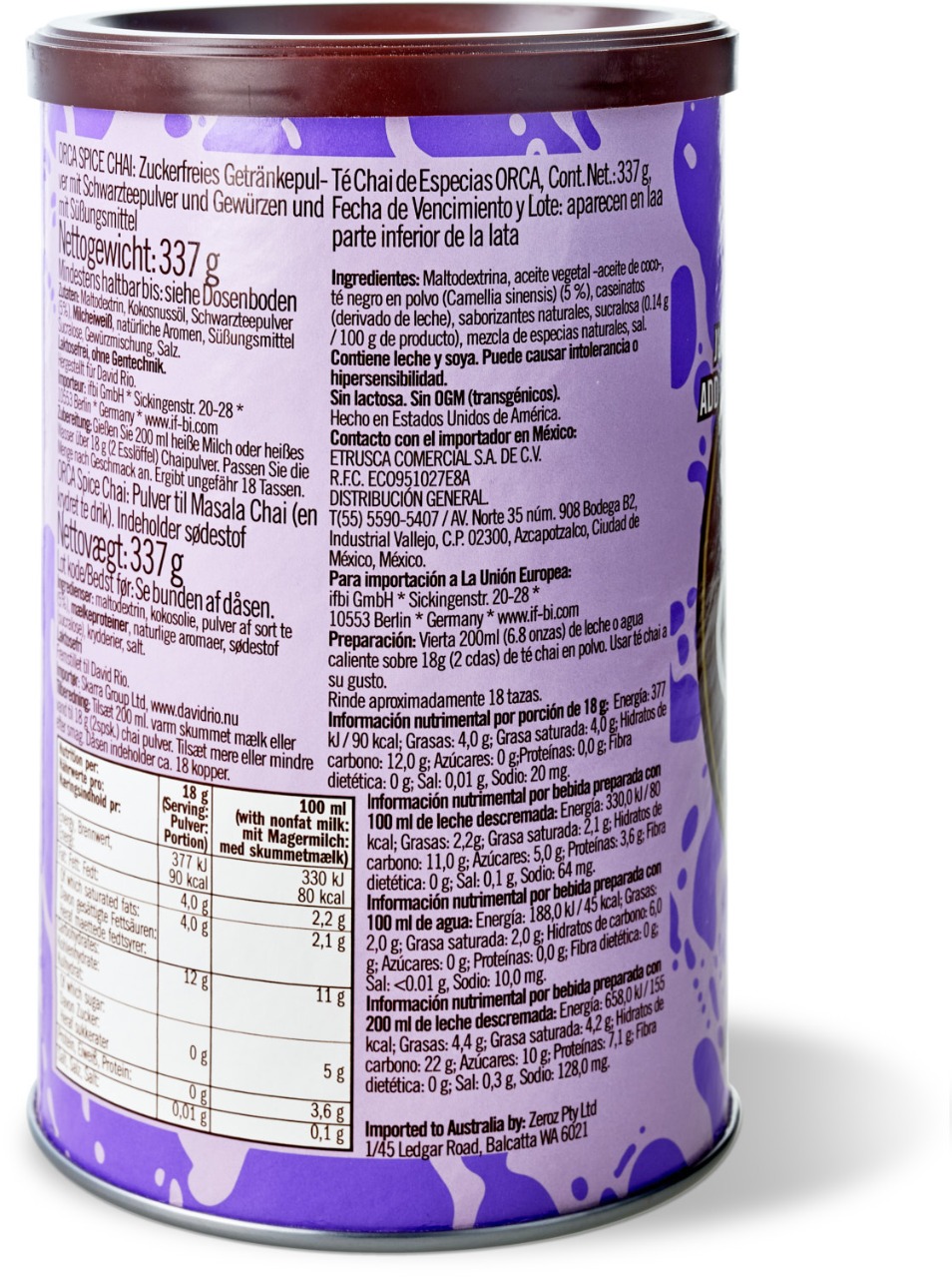 David Rio - Einzelhandel - Orca Spice Chai (337 g)