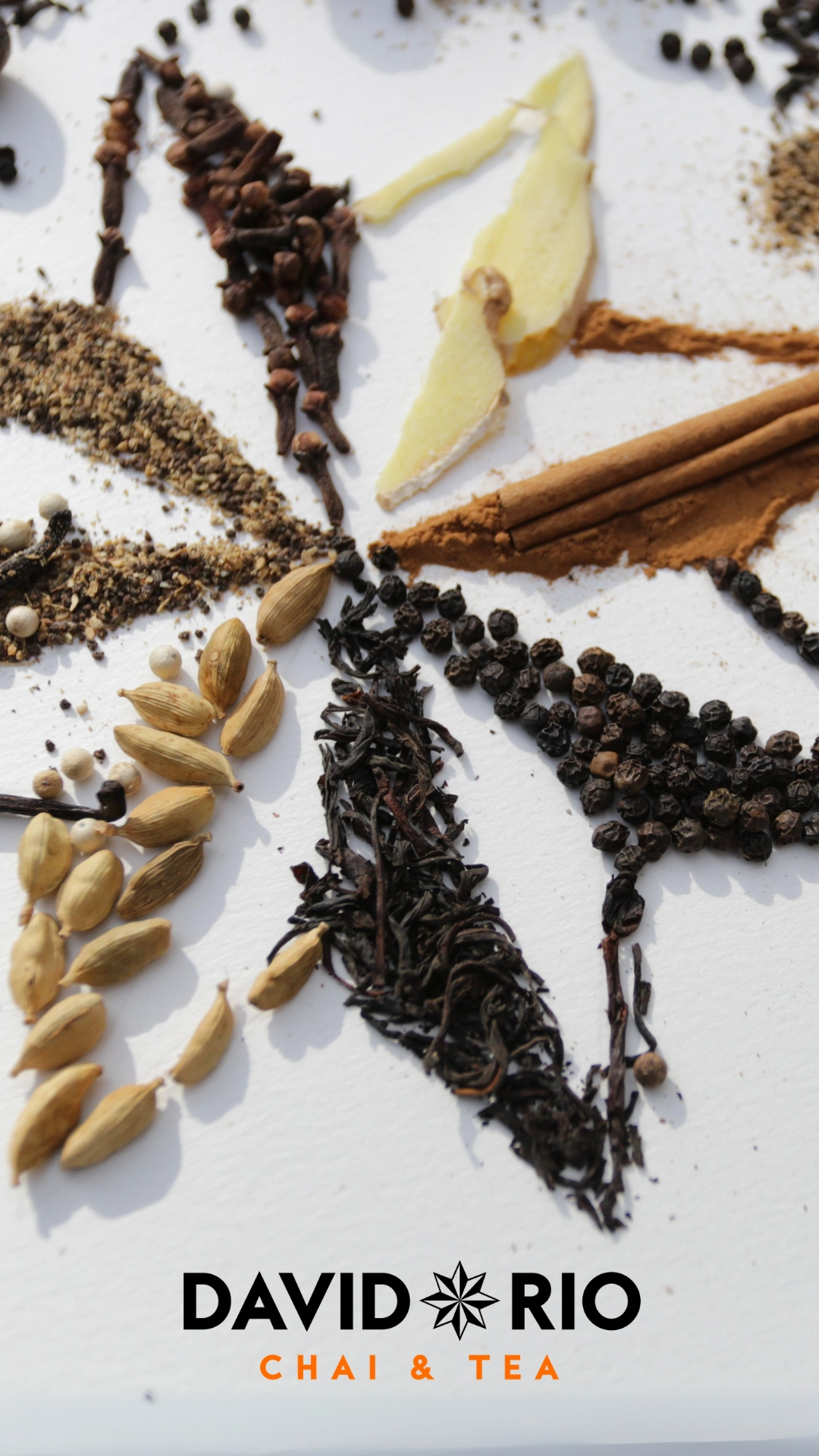 Gewürze als Sternenform