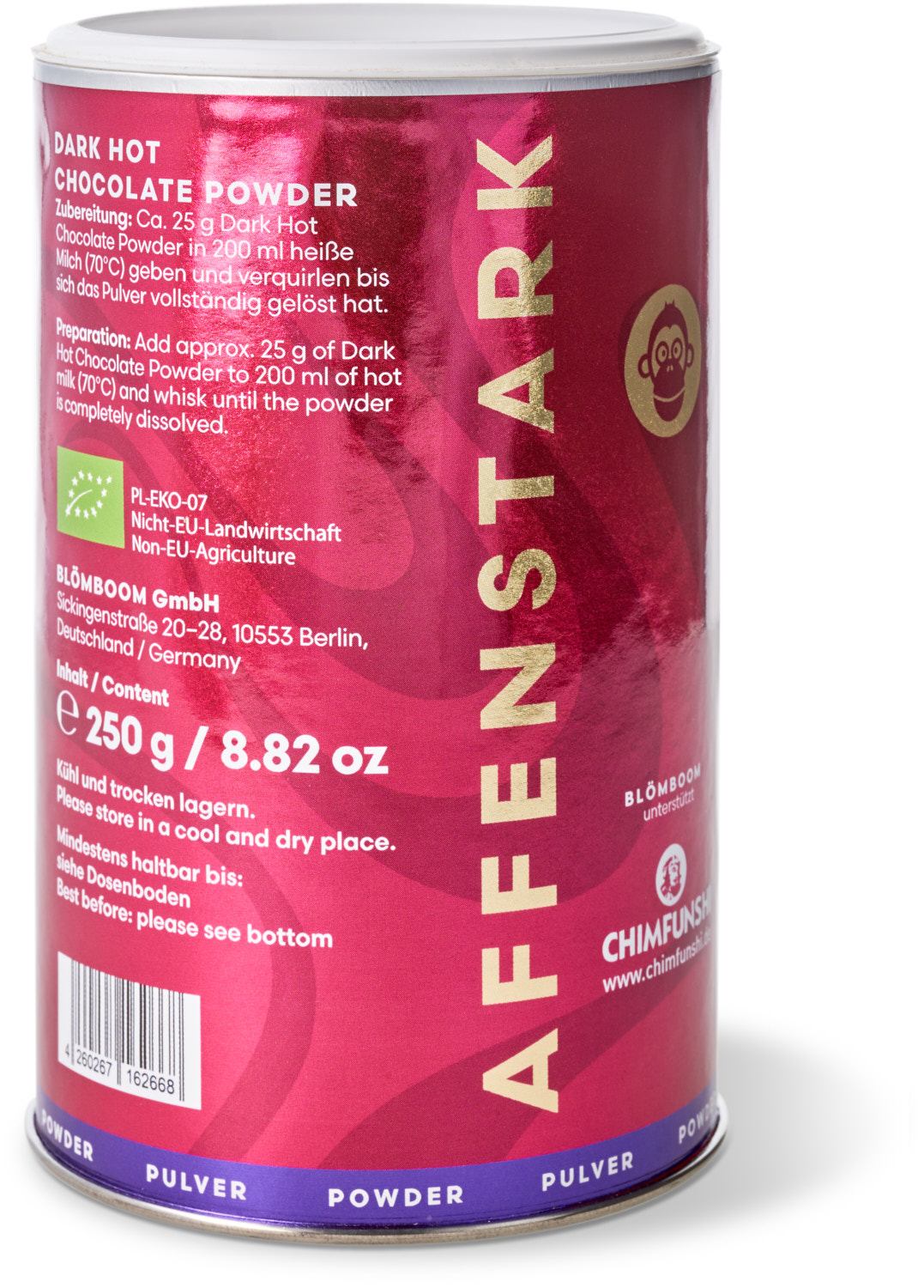 Blömboom - Einzelhandel - Dark Hot Chocolate Powder Bio (250 g)