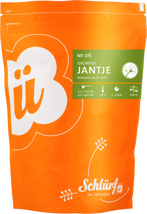 Schlürf - Beutel - No. 06 Bio Grüntee“Jantje” (200 g)
