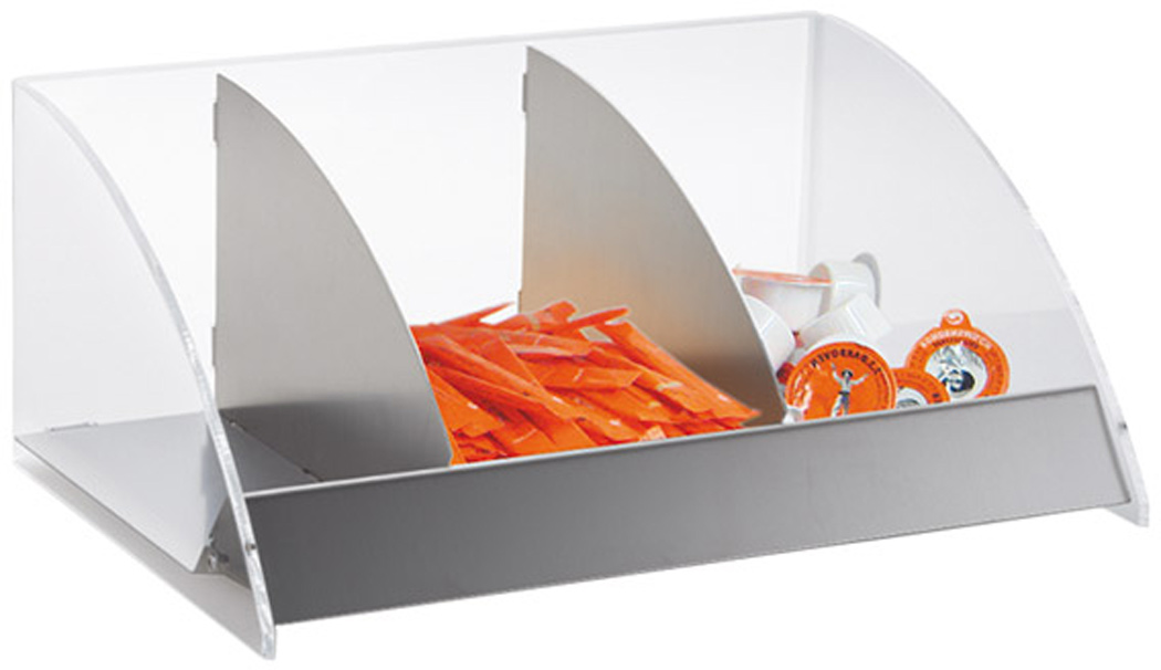 SB-Organizer, acryl-Edelstahl, 3er, waagerecht