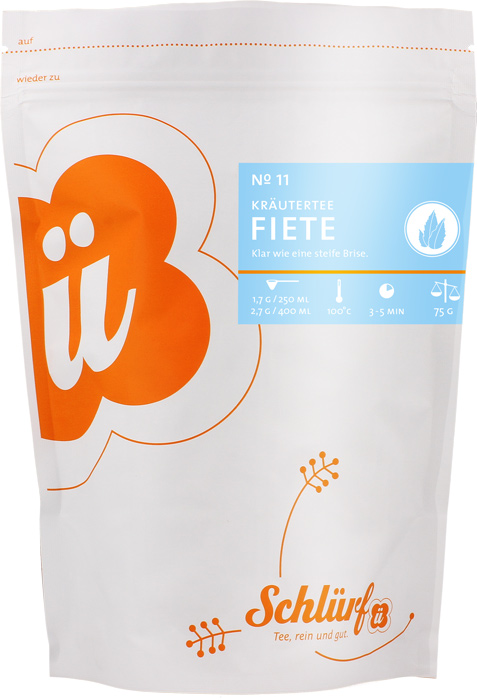 Schlürf - Beutel - No. 11 Bio Kräutertee “Fiete” (75 g)
