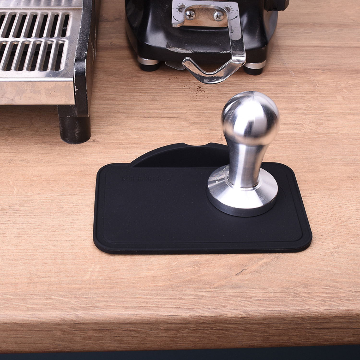 JoeFrex - Kombi Tamper Matte mit Kante und Aussparung für Tamper