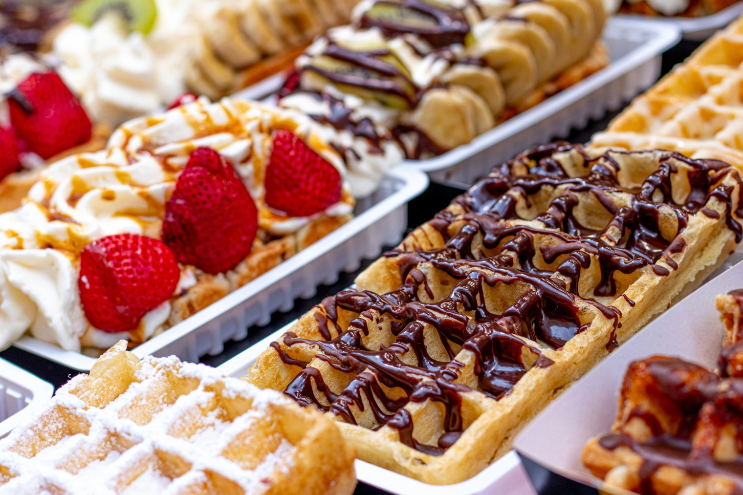 Goldene Waffeln – außen knusprig, innen fluffig