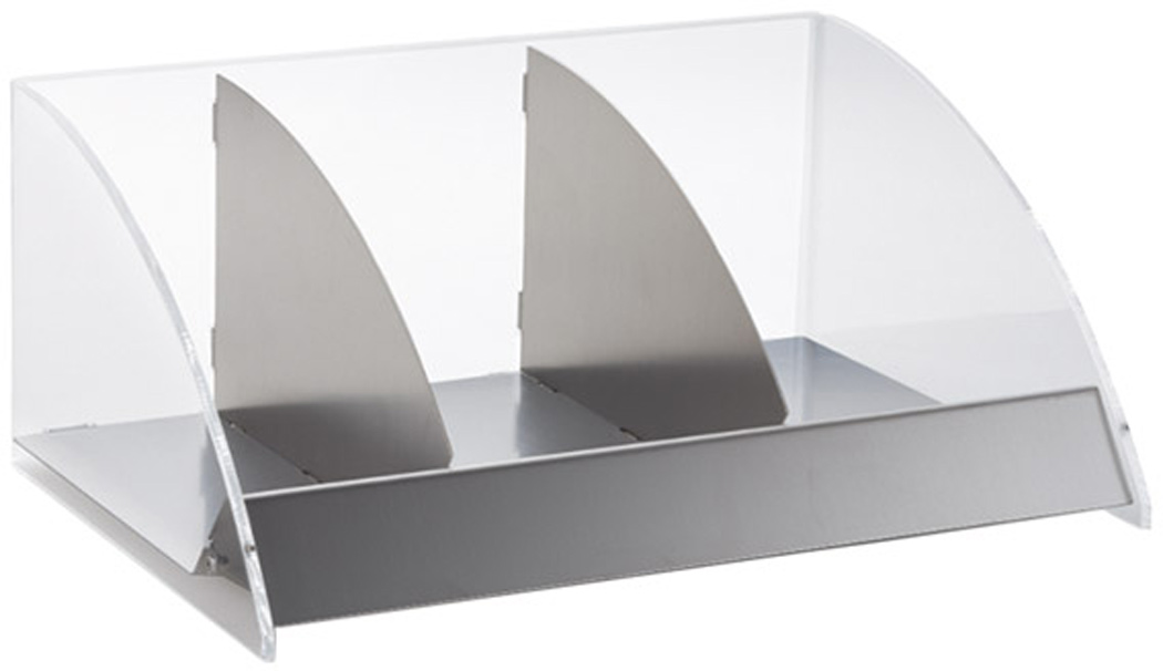 SB-Organizer, acryl-Edelstahl, 3er, waagerecht