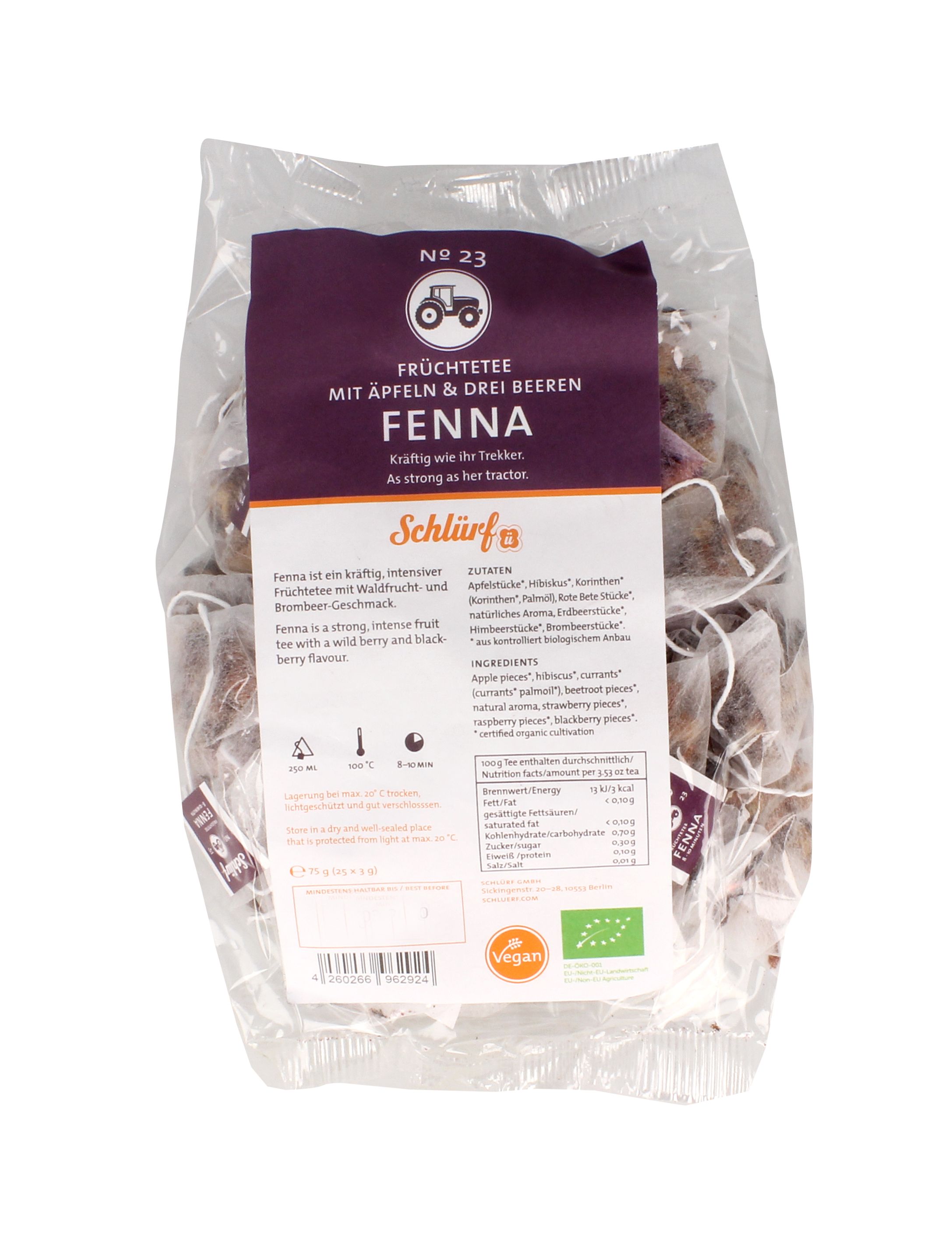 Schlürf - Tüüten - No. 23 Bio Früchtetee "Fenna" (25er)