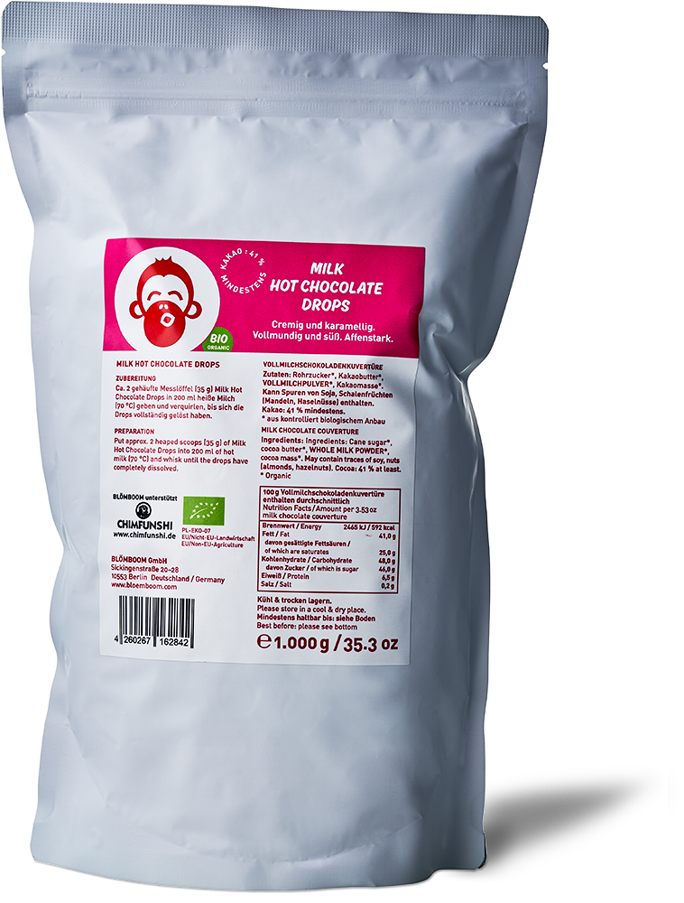 Blömboom - Gastronomie - Milk Hot Chocolate Drops Bio (1000 g)