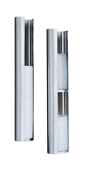 Deckel-Spender, gebürstet, zweiteilig, 125 mm