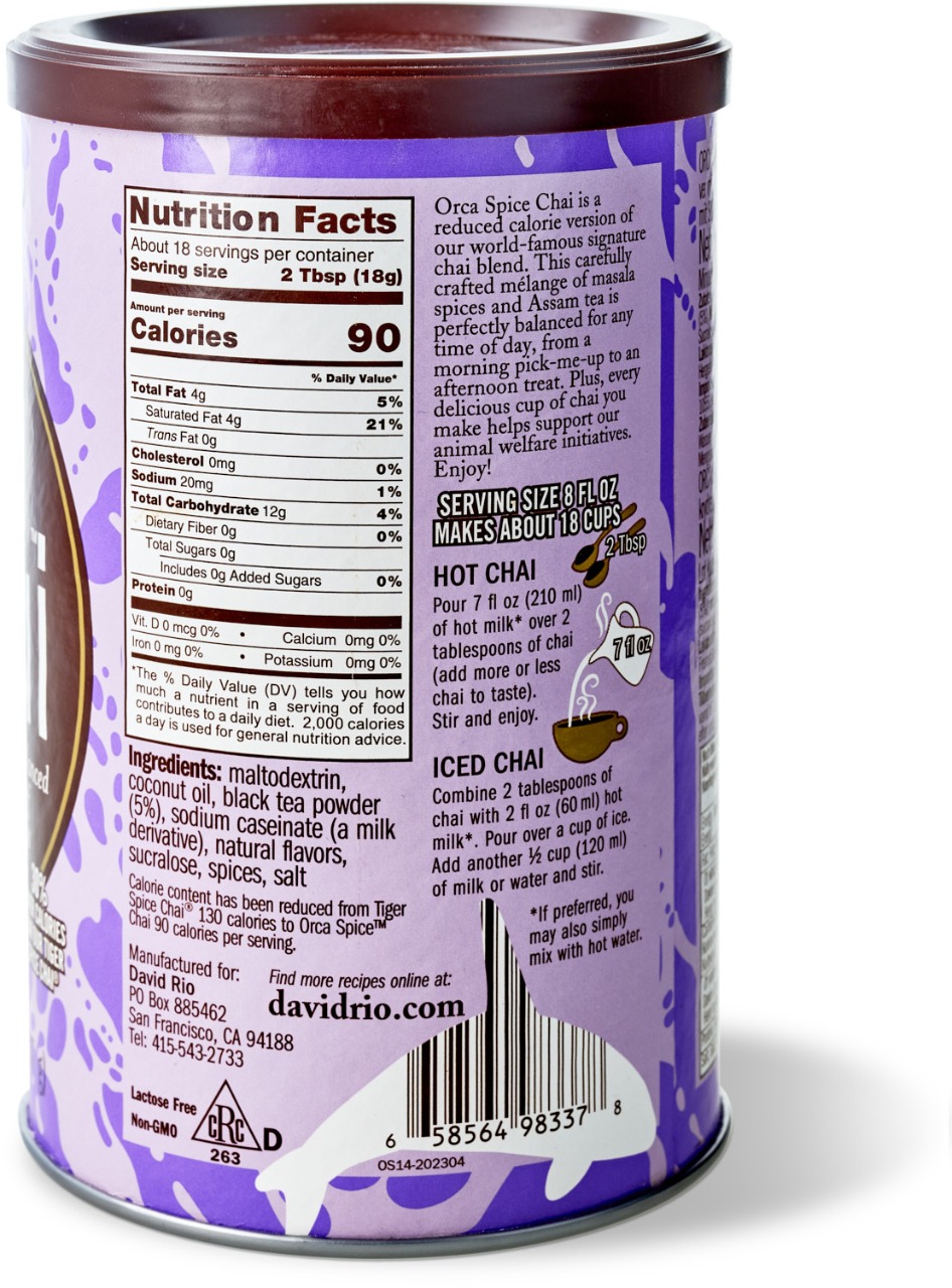 David Rio - Einzelhandel - Orca Spice Chai (337 g)