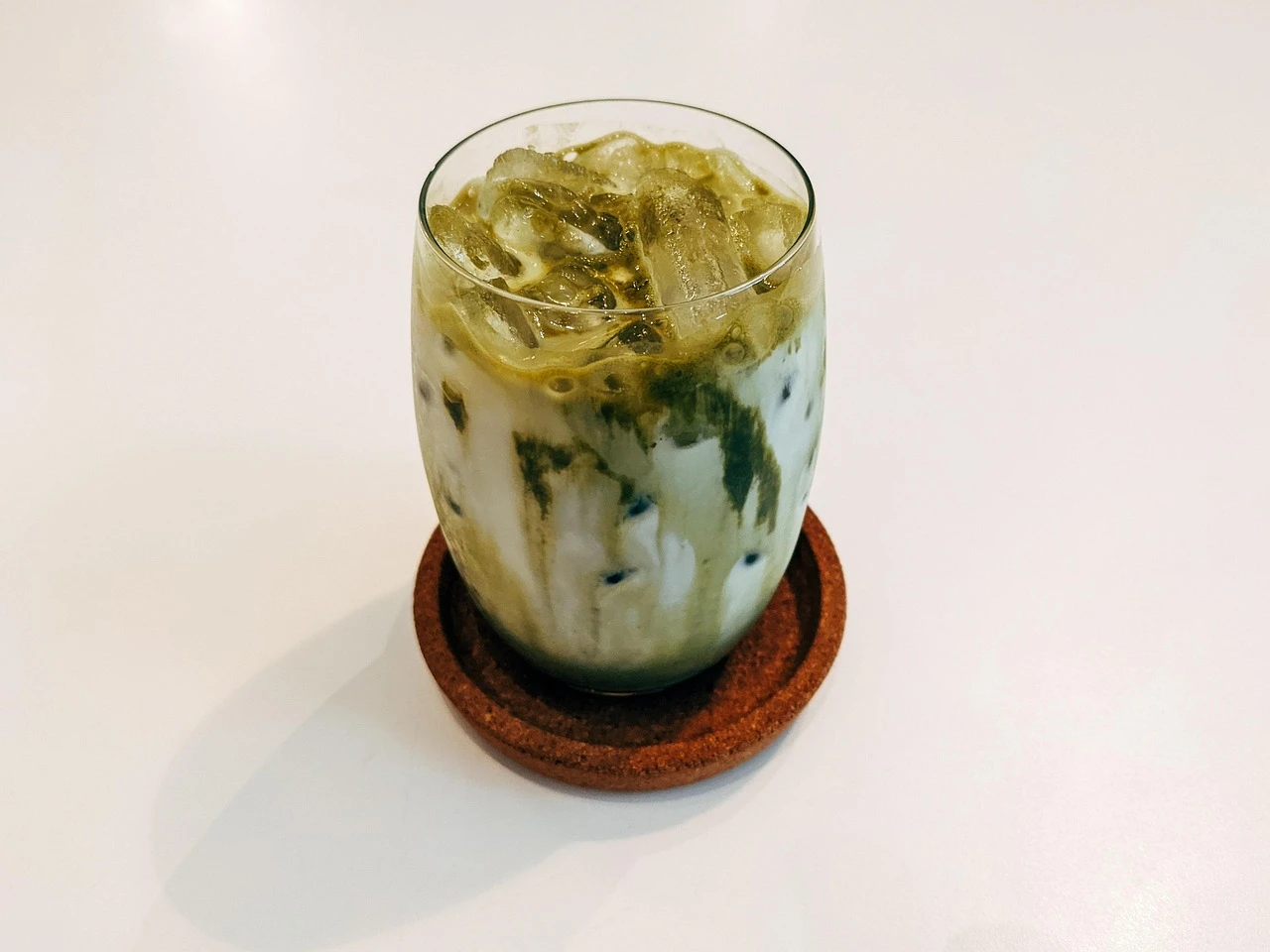 Matcha Latte in Glas