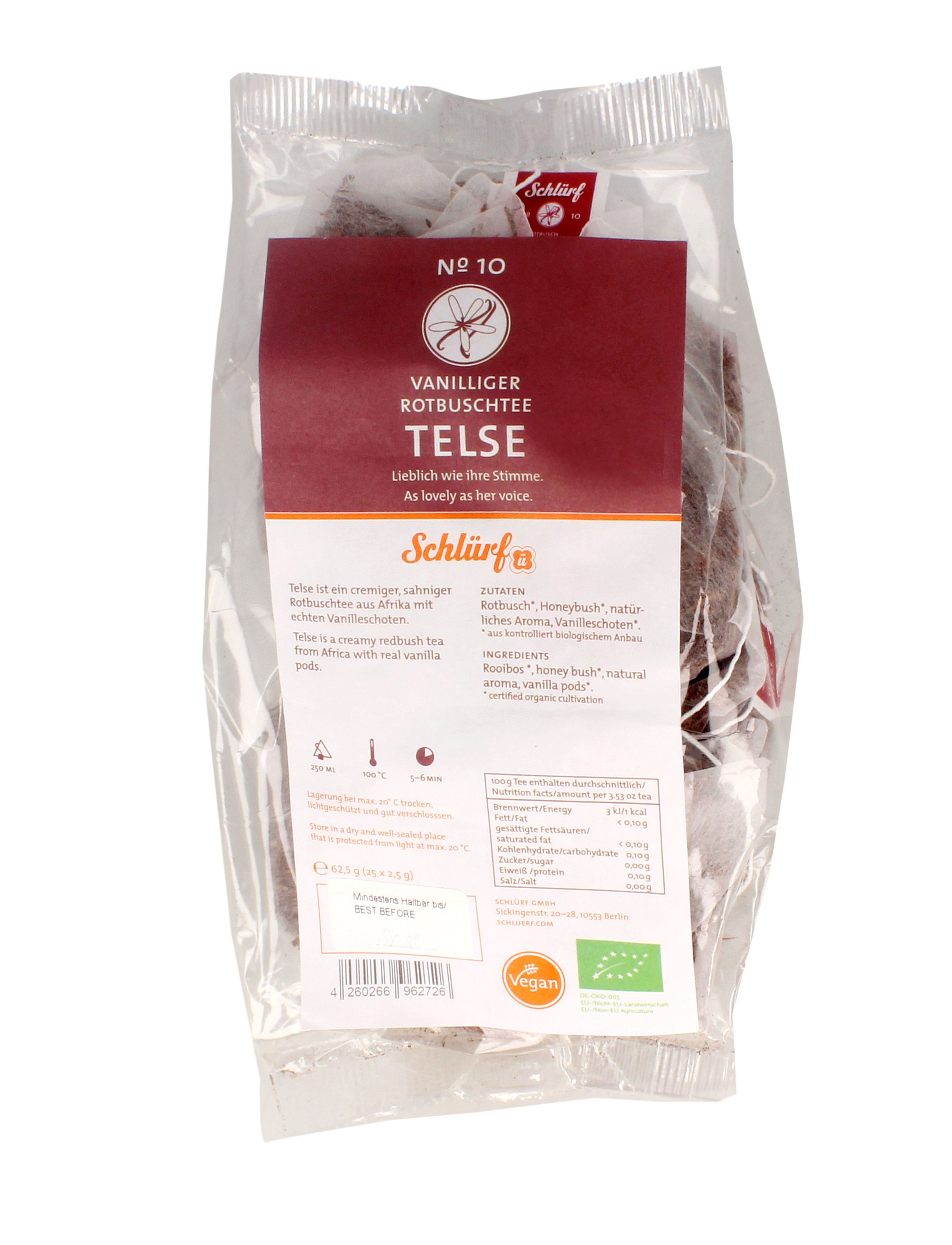Schlürf - Tüüten - No. 10 Bio Rotbusch "Telse" (25er)