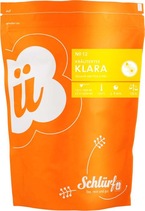 Schlürf - Beutel - No. 12 Bio Kräutertee “Klara” (175 g)