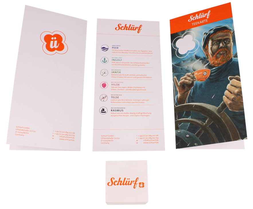 Schlürf - Kartenhalter Holz