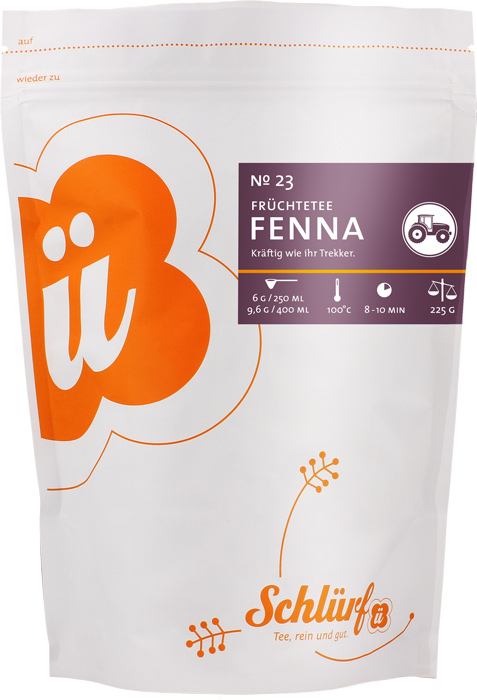 Schlürf - Beutel - No. 23 Bio Früchtetee "Fenna" (225 g)