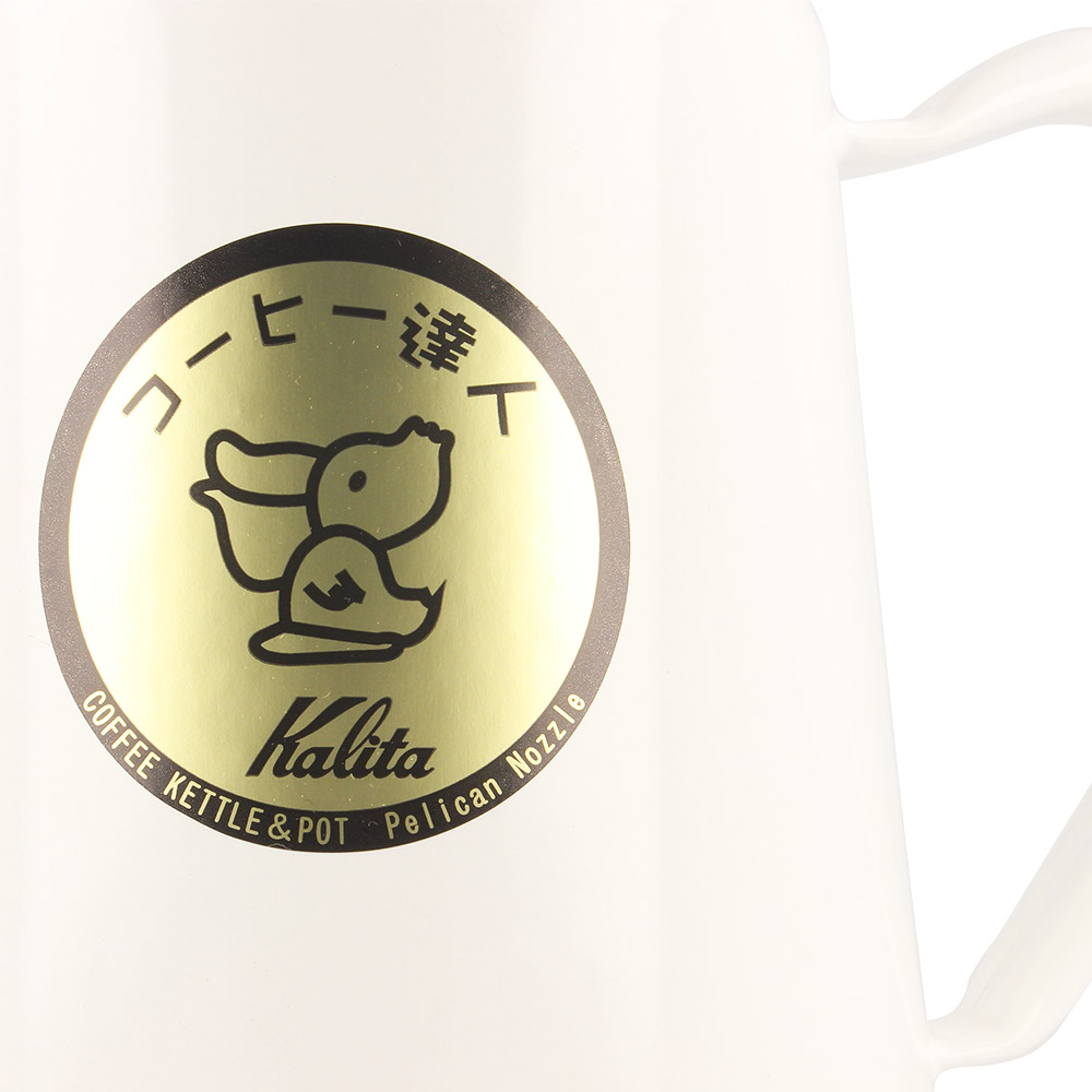 Kalita - Tatsujin Enamel Pelican Drip Pot 1.0 L WHITE