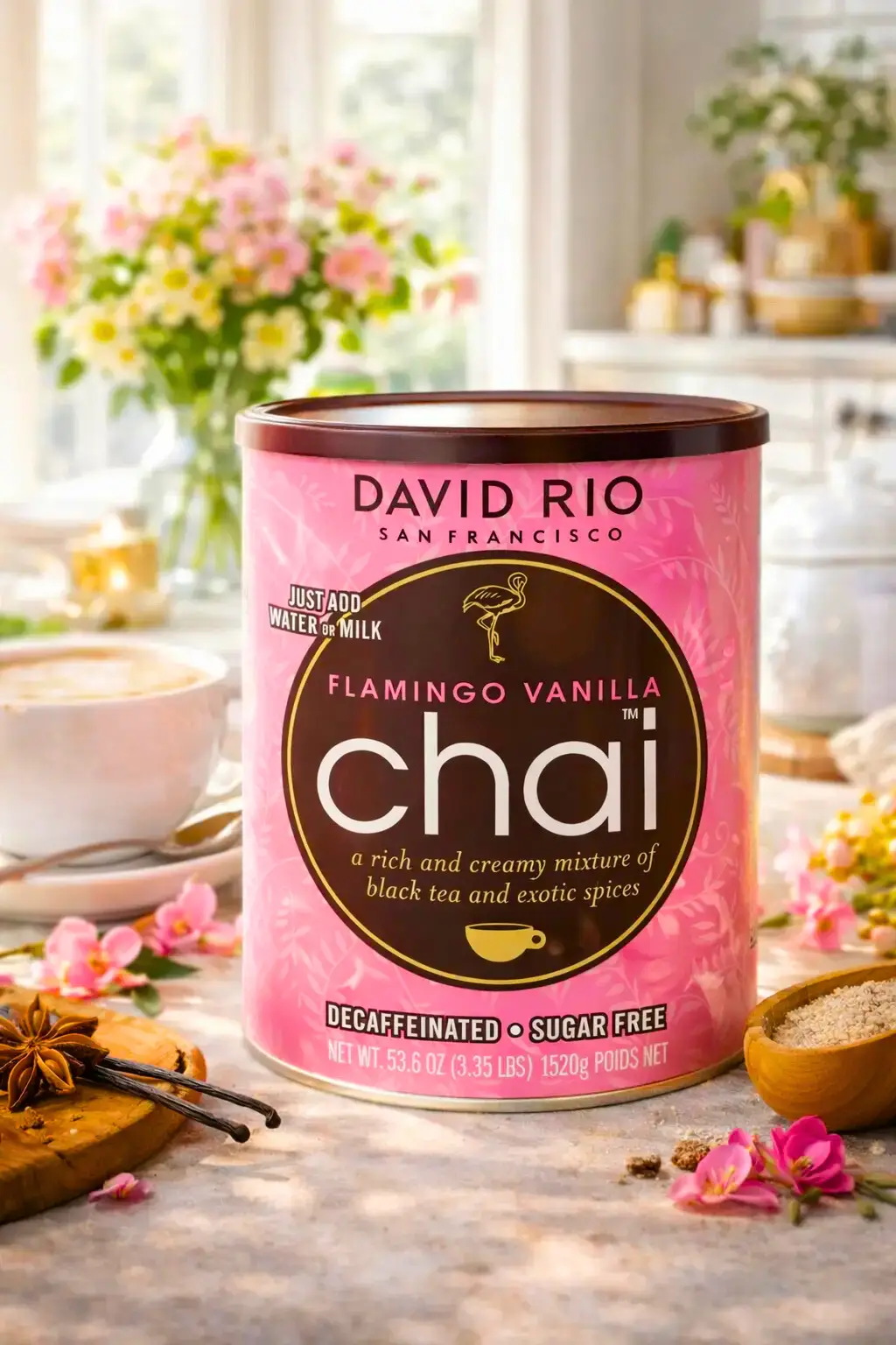 Flamingo Vanilla Dose Blumen