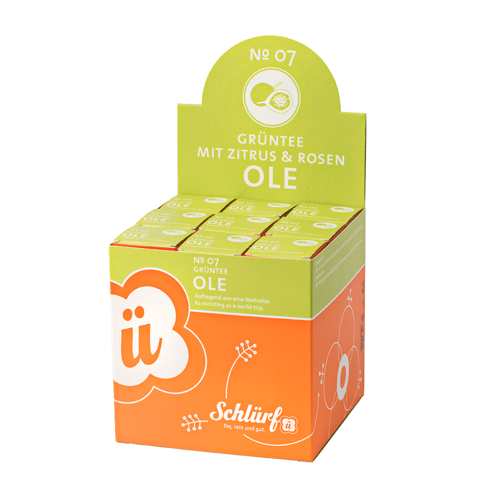 Schlürf - Schlürfel - No. 07 Bio Schwarz-/Grünteemischung "Ole" (27er)