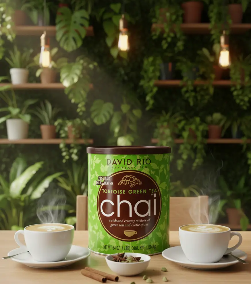 Tortiose Green Tea Chai Tassen Cafe