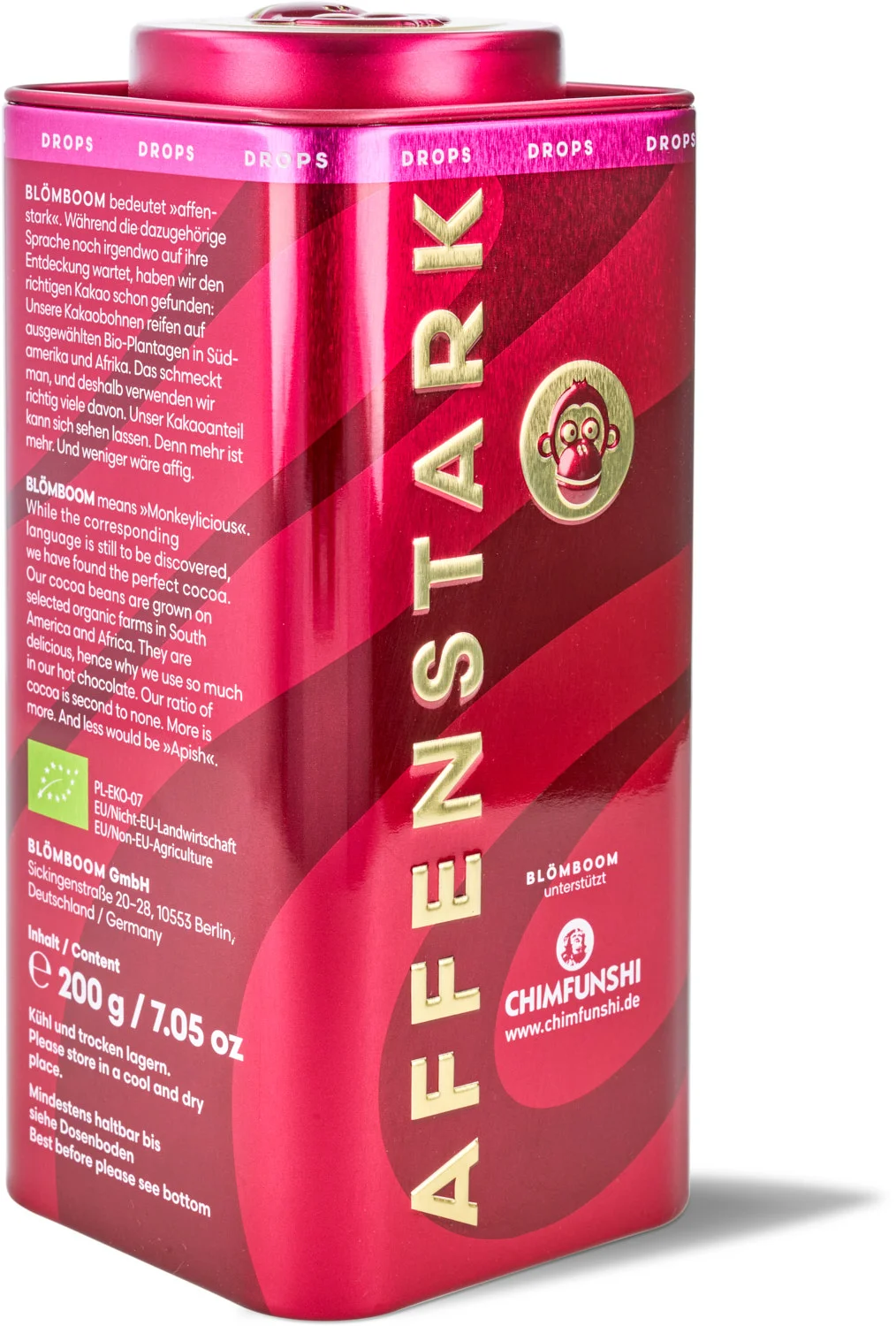 Blömboom - Einzelhandel Metall - Milk Hot Chocolate Drops Bio (6 x 200 g)