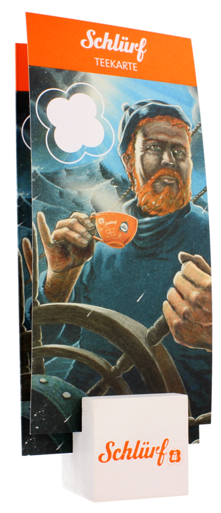 Schlürf - Kartenhalter Holz