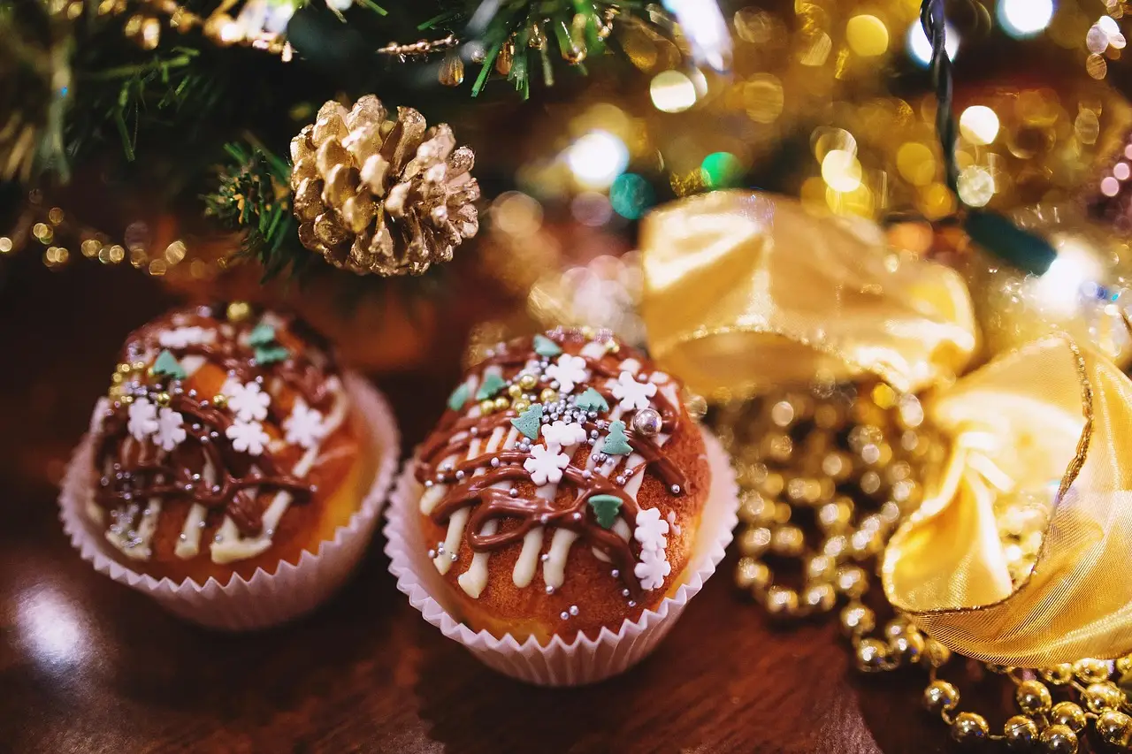 Muffins Weihnachten Festlich