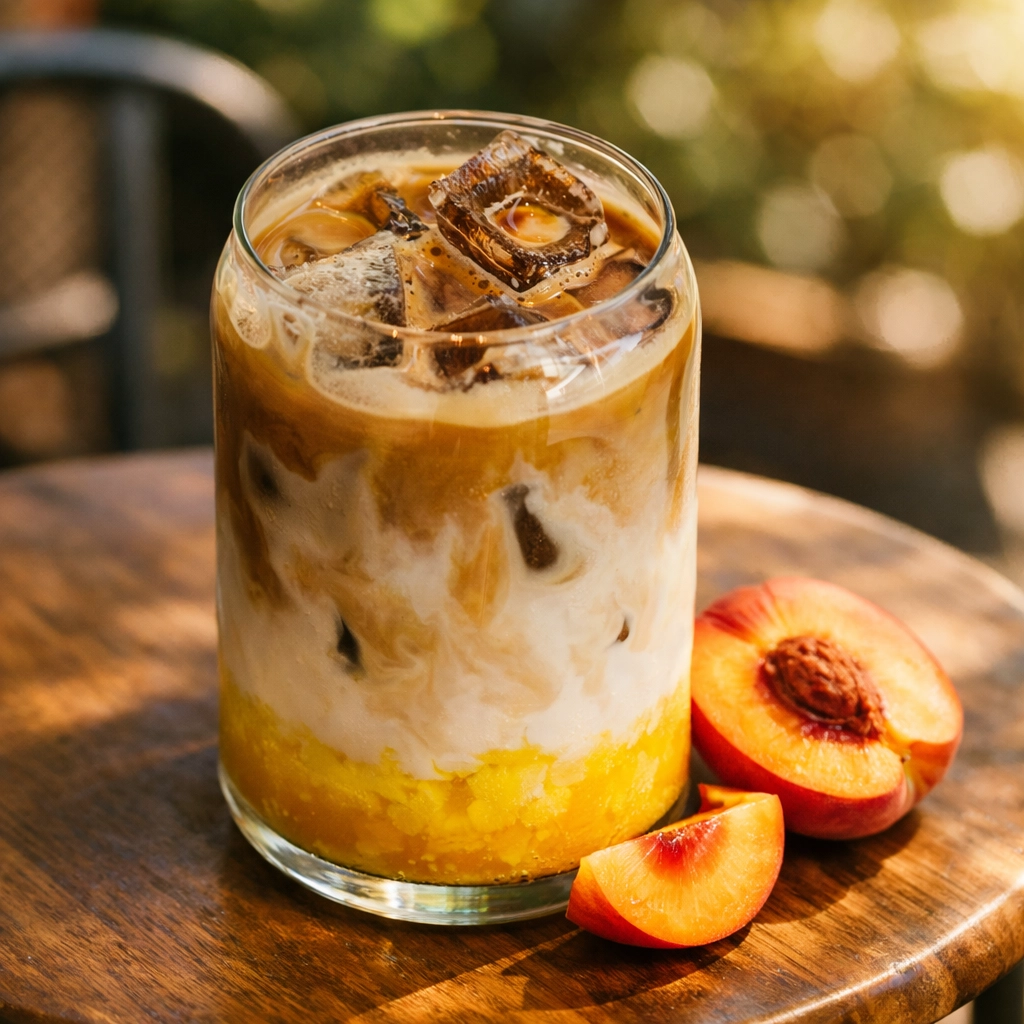 Iced Coffee mit Frucht