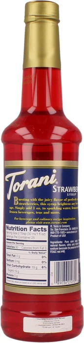 Torani - Strawberry (750ml) - PET