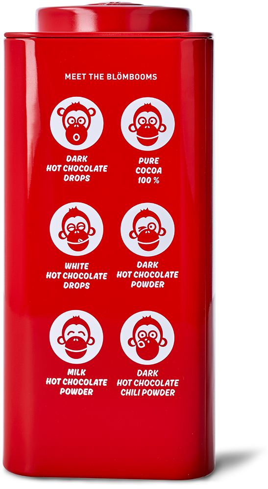 Blömboom - Einzelhandel Metall - Milk Hot Chocolate Drops Bio (6 x 200 g)