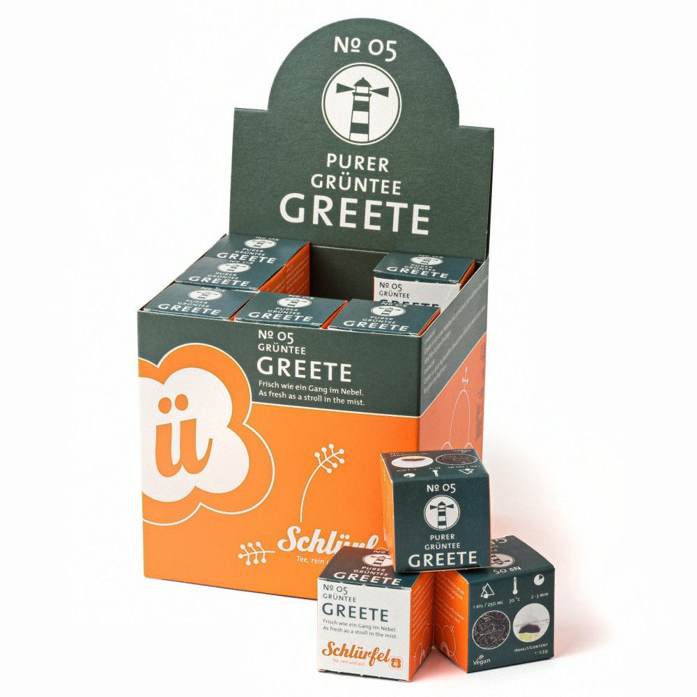 Schlürf - Schlürfel - No. 05 Bio Grüntee "Greete" (27er)