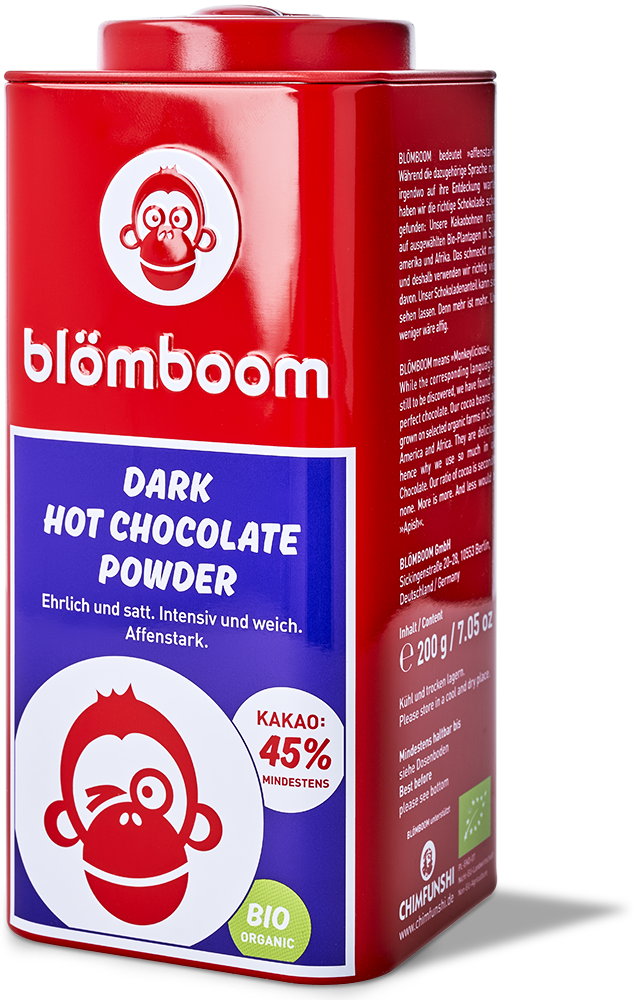 Blömboom - Einzelhandel Metall - Dark Hot Chocolate Powder Bio (6 x 200 g)