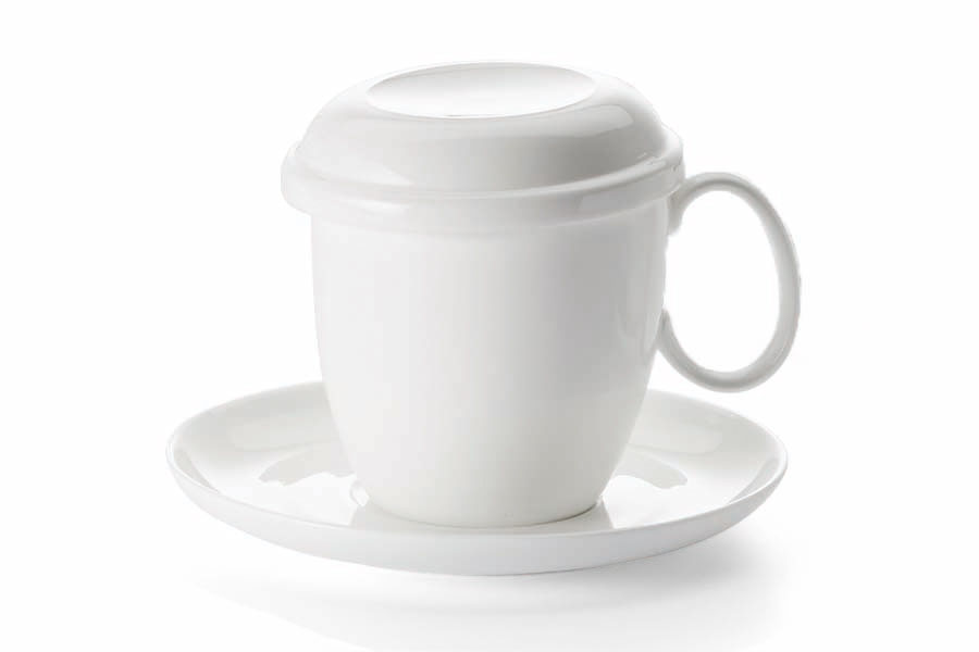 Mount Everest - Teetasse mit Sieb und Untertasse "Banbury" 4er Set (300 ml)