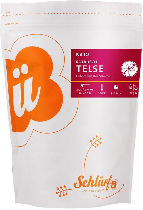 Schlürf - Beutel - No. 10  Bio Rotbusch“Telse” (225 g)