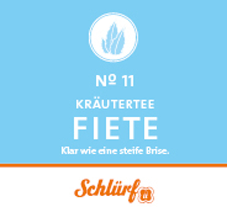 Schlürf - Tüüten - No. 11 Bio Kräutertee "Fiete" (25er)