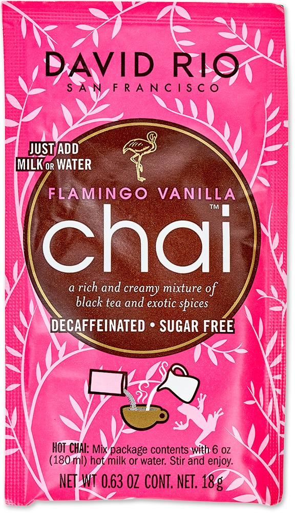 David Rio - Sachets - Flamingo Vanilla Chai (12 x18 g)