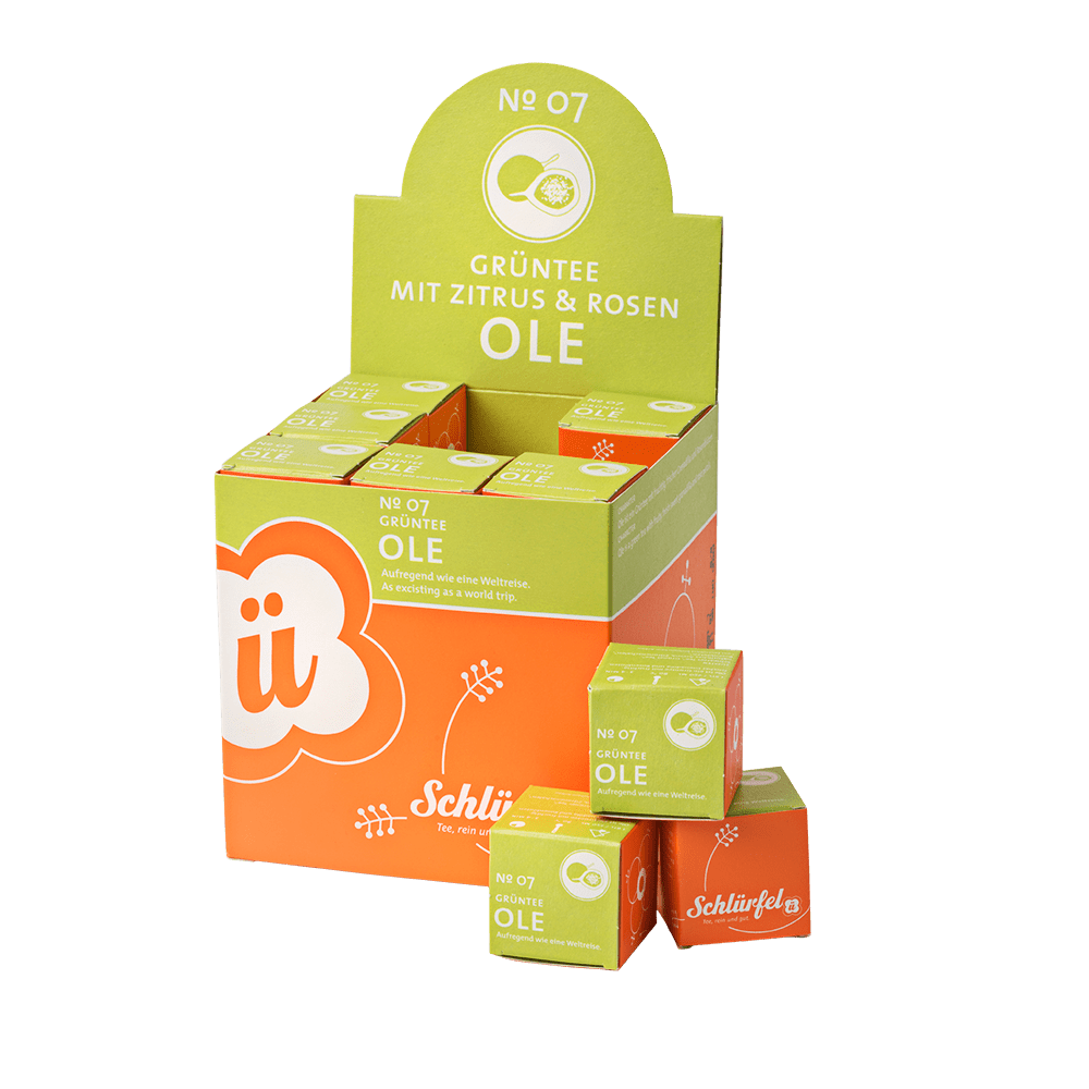 Schlürf - Schlürfel - No. 07 Bio Schwarz-/Grünteemischung "Ole" (27er)