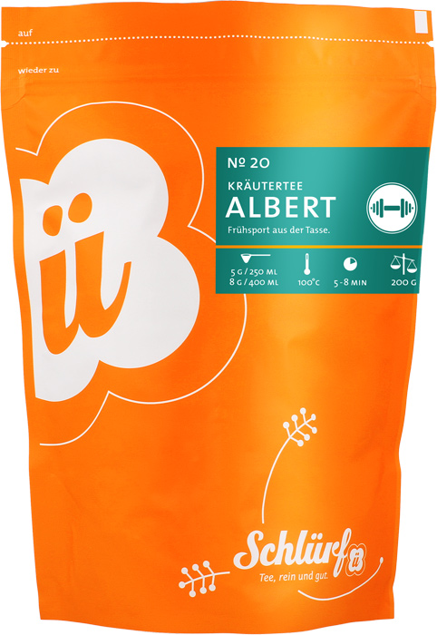 Schlürf - Beutel - No. 20 Bio Kräutertee "Albert" (200 g)