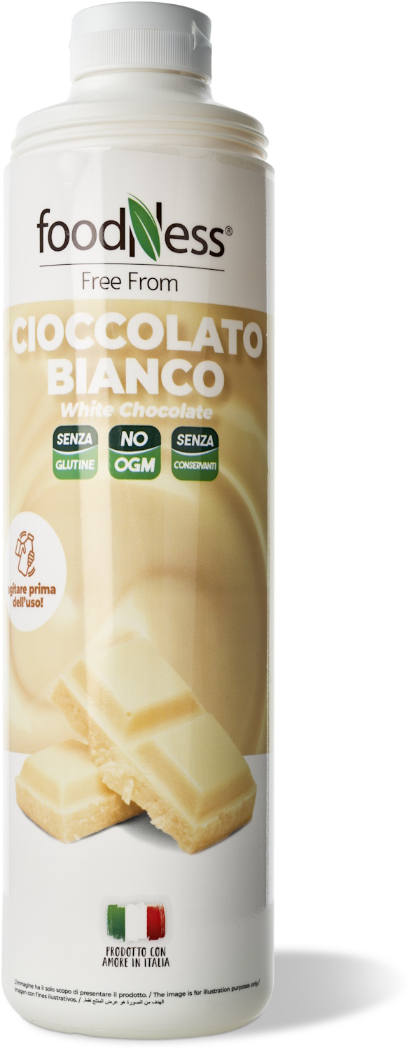 Foodness - White Chocolate Cream 1 kg weiße Schokoladencreme für Desserts & Getr