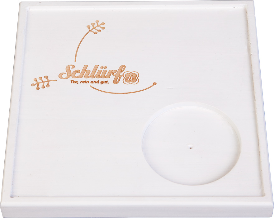 Schlürf - Tablett quadratisch